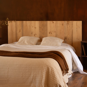 Cabecero de madera maciza en tono roble medio de varias medidas