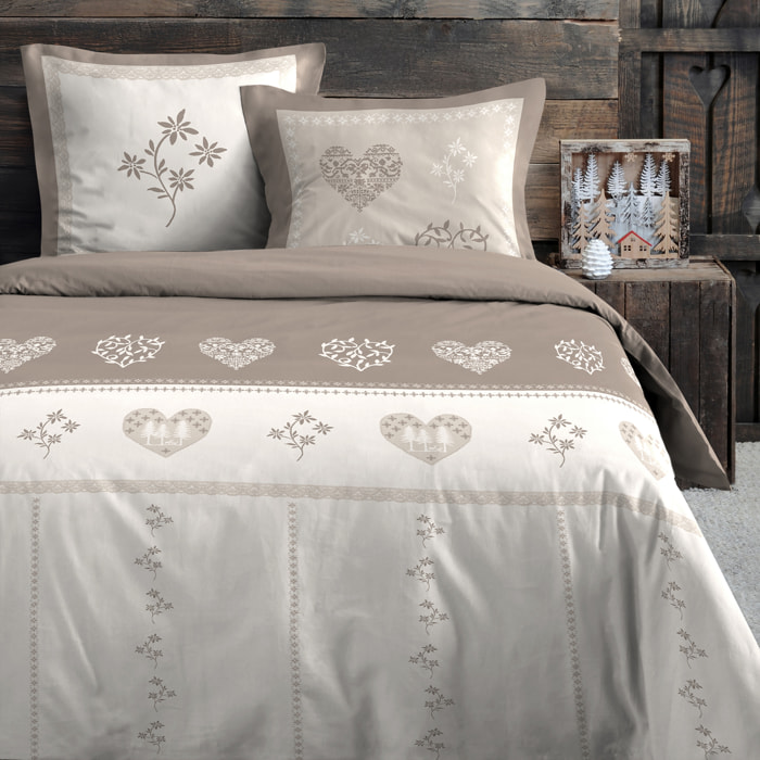 Parure de lit style montagne chaleureuse - Naturel