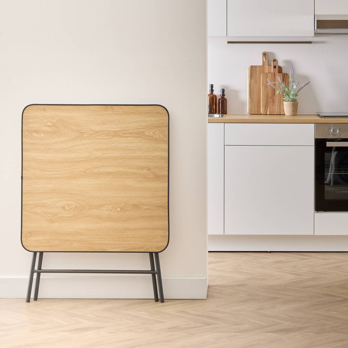 Table pliante 4 places Flexy Plus 80x80cm noir