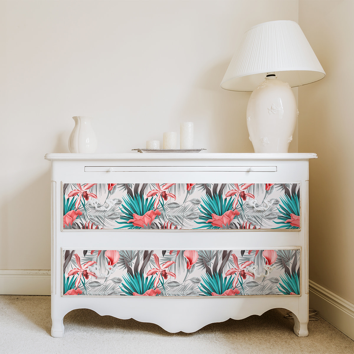 Sticker meuble tropical las lajas 40 x 60 cm
