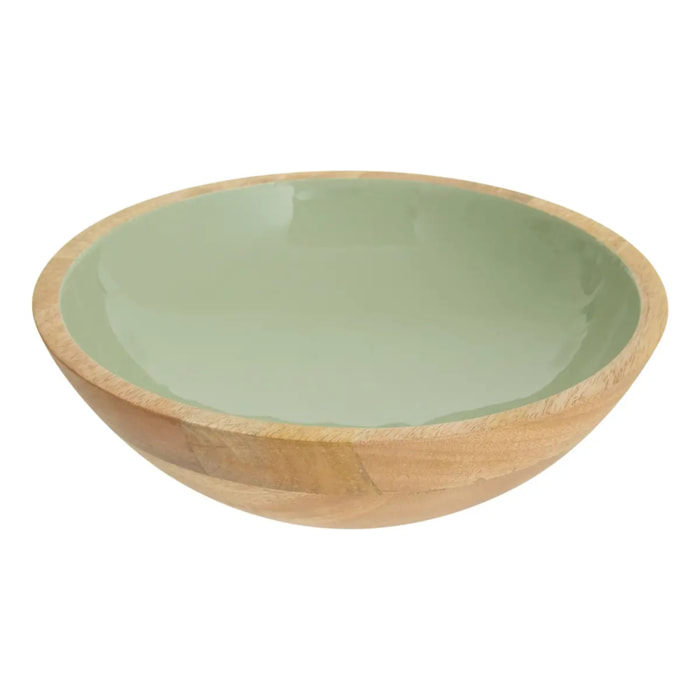 Saladier Inaya D25cm vert et manguier