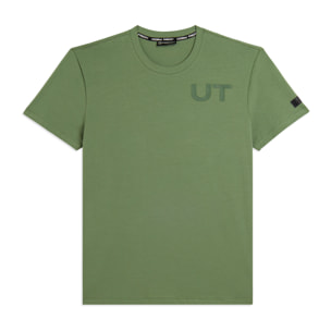 T-shirt Cotone Elasticizzato con Stampa Urban Tech