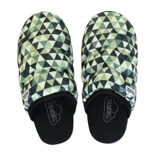 Zapatilla de estar por casa ,Zueco Geo Suela de Goma.