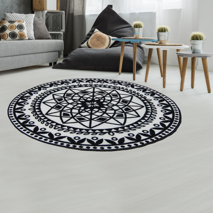 Tapis rond tissé JAJA