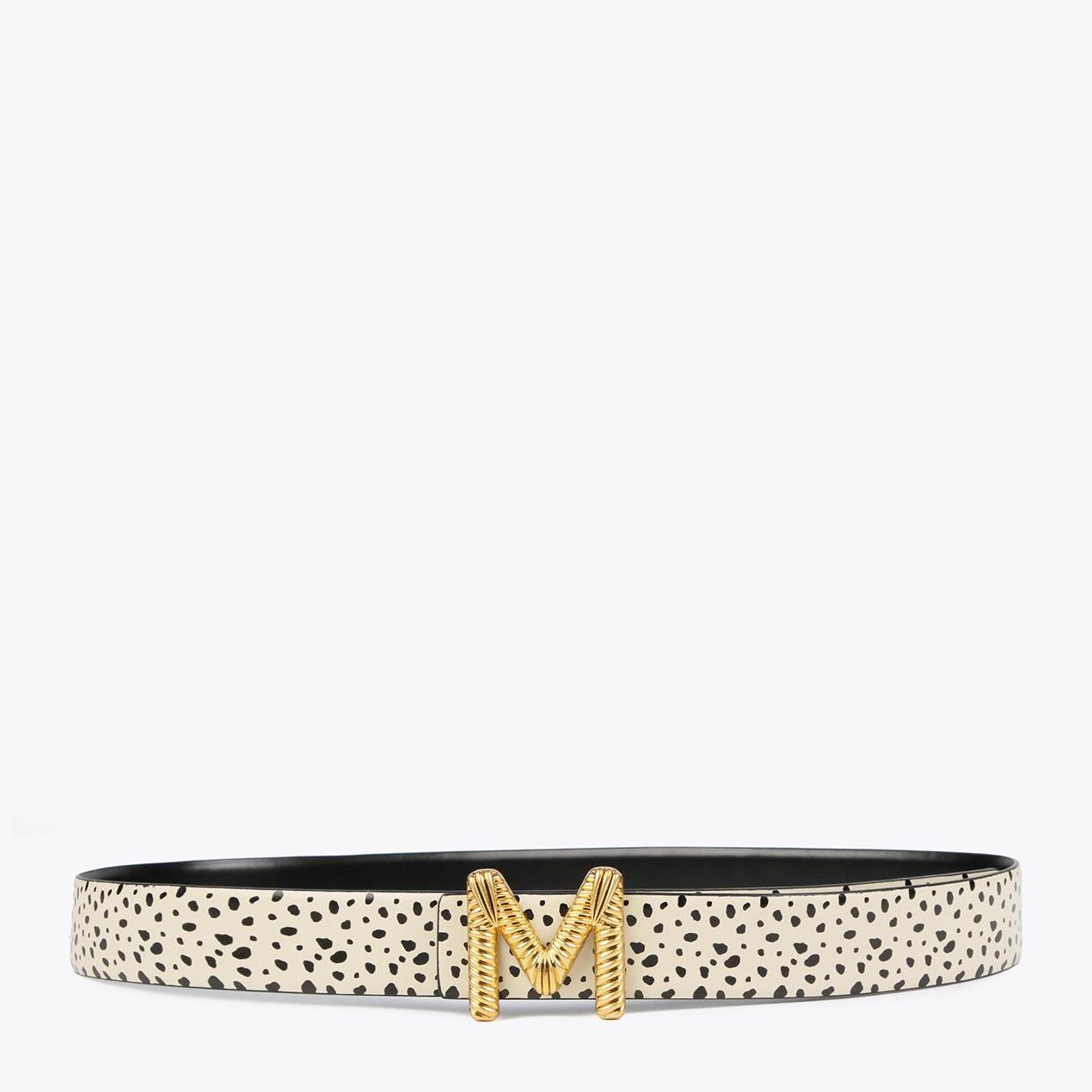 Cintura double face stampa dalmata