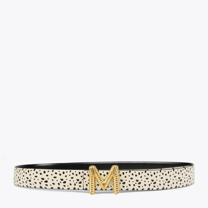 Cintura double face stampa dalmata