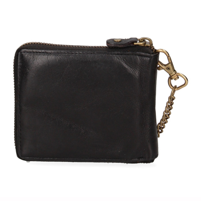 Portafoglio uomo in vera pelle - Modello False - Casual - 12.5 x 11.0 x 2.5 cm