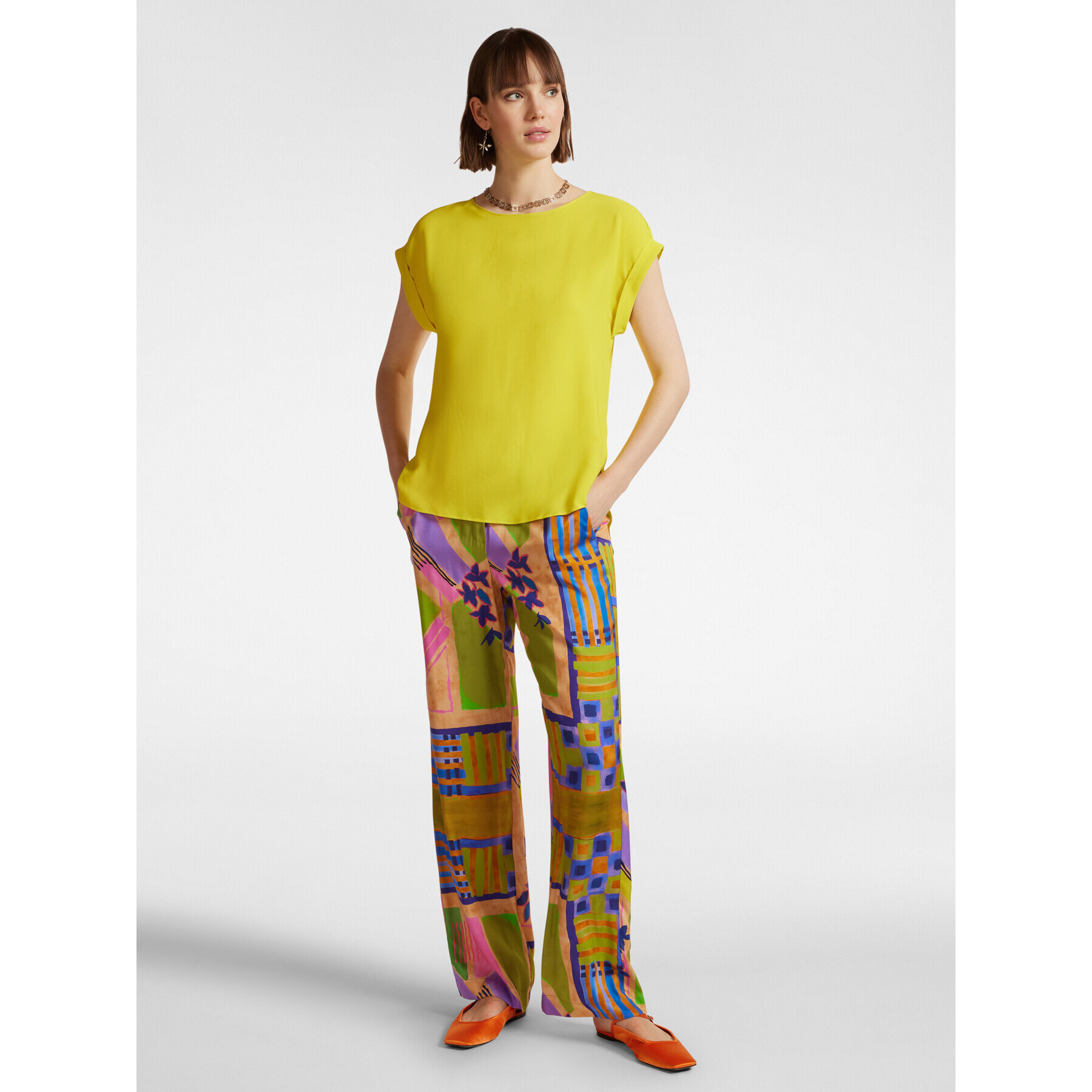 Elena Mirò - Blusa viscosa - Amarillo