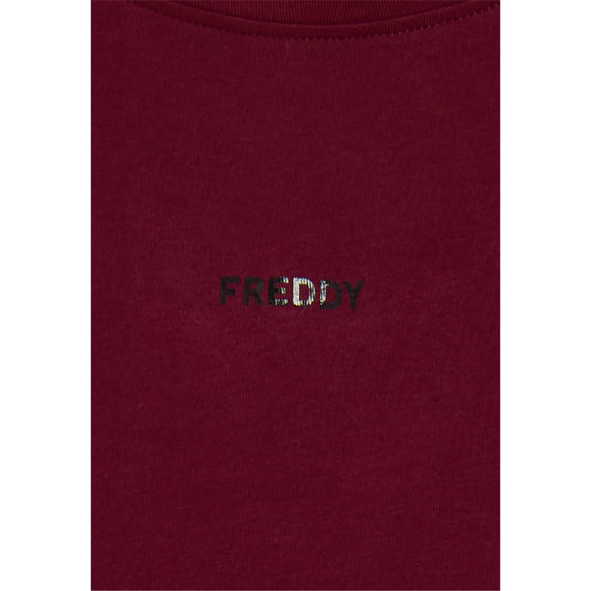 T-shirt donna con stampa sulle spalle