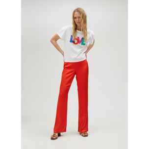 Maglietta bianca Love