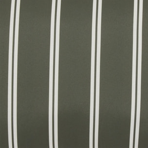 Housse de coussin d'extérieur Tileo 50x30cm rayée vert foncé