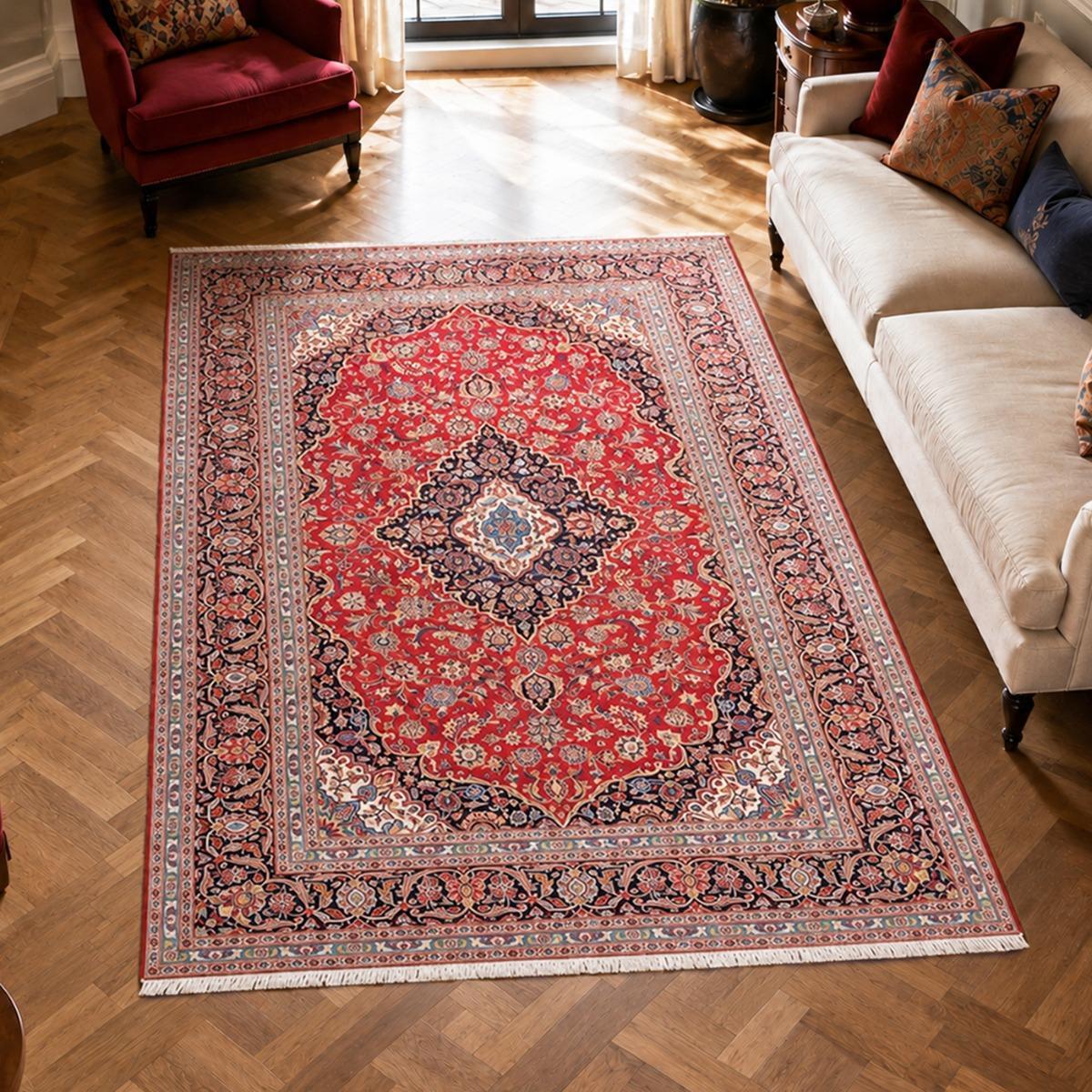 Tapis d'orient, motif oriental authentique, noué main, AKUMU
