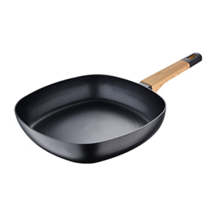 Sartén Grill 28CM aluminio prensado Bergner Earth Black