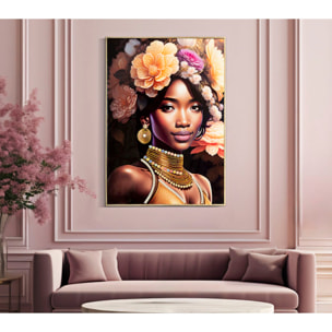 DIPINTO SU TELA C/CORNICE ZENA -A- CM 72X4,5X102