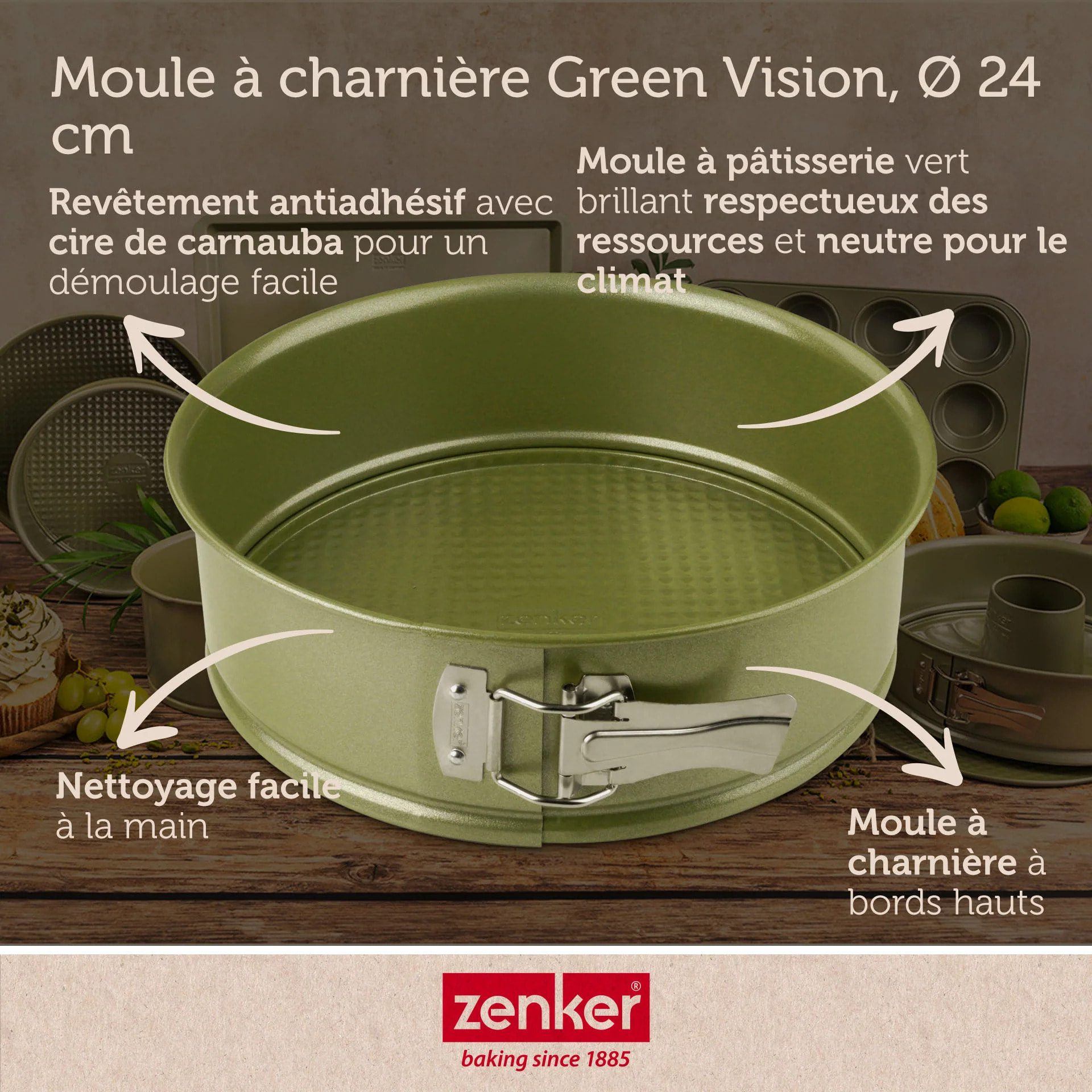 Moule à manqué à charnière Zenker Green Vision