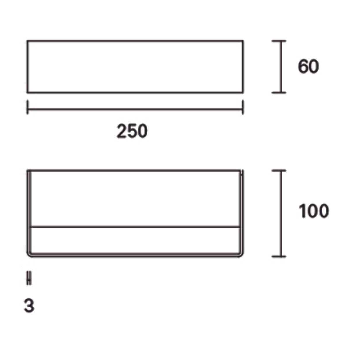 Forlight Aplique Ip20 Toppi 250Mm Led 9,4W 3000K Blanco 598Lm