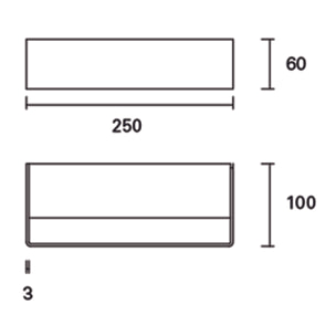 Forlight Aplique Ip20 Toppi 250Mm Led 9,4W 3000K Blanco 598Lm