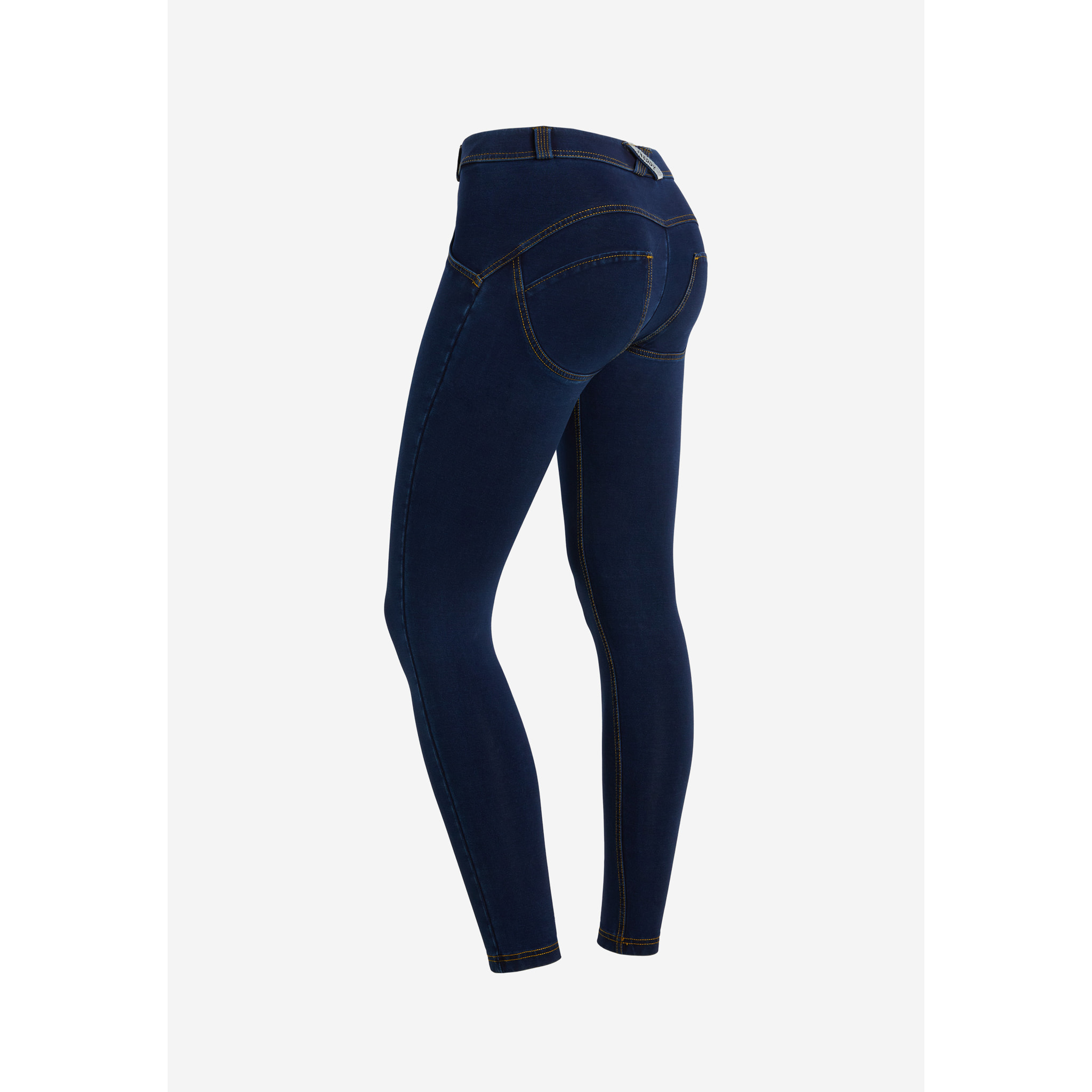 Jeggings push up WR.UP® clessidra superskinny effetto denim