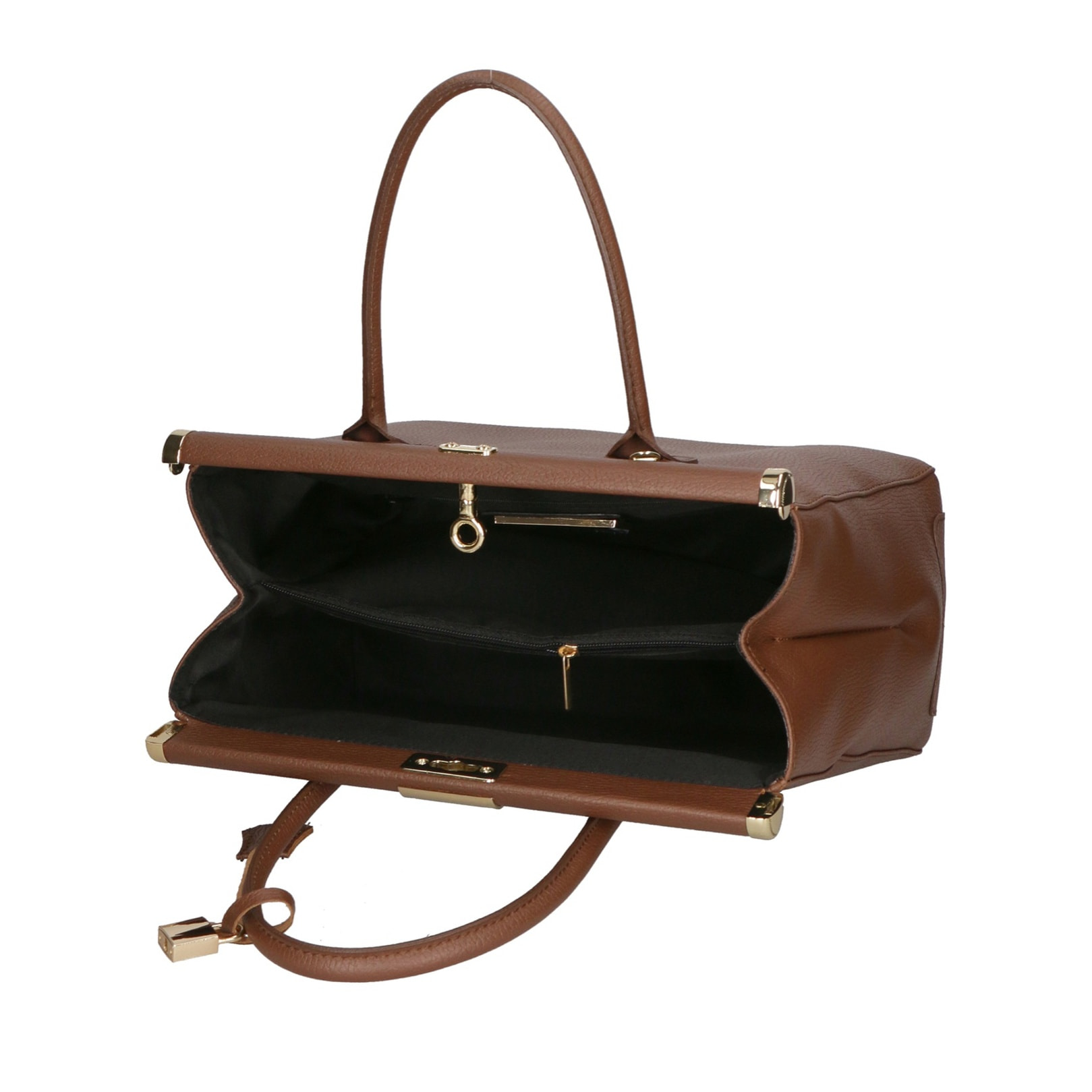 Borsa a mano da donna - Modello Aleria - Vera pelle - 35.0 x 26.0 x 16.0 cm