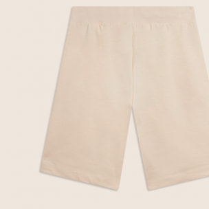 Pantaloni Corti con Spacchi Laterali in Tessuto Fiammato
