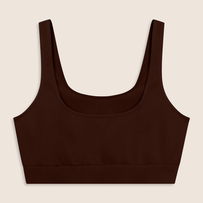 Top Sportivo Seamless con Fascia Sottoseno in costina