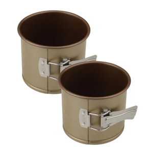 Ensemble de 2 Petits Moules à panettone 12 x 10 cm Zenker Mojave Gold