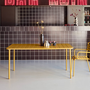 Table de jardin métal 6-8 places AMÉLIA