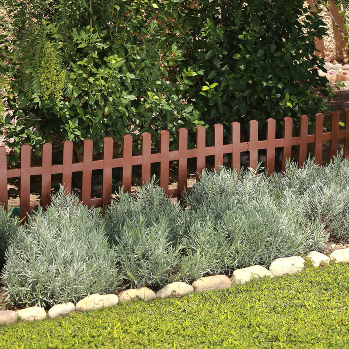 Pack 5 Mini Vallas Clickfence Marron 40x40 Cm