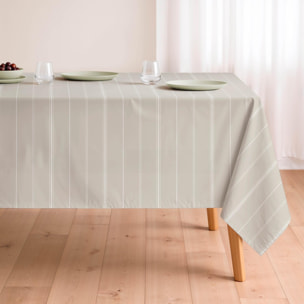 Nappe imprimée anti-tâches SIRA BEIGE
