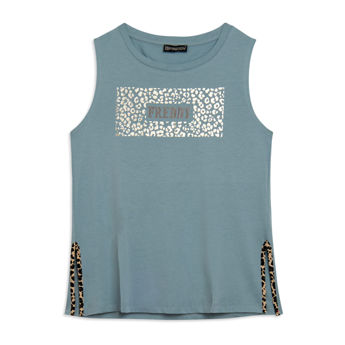 Canotta con Logo FREDDY e Grafica Animalier