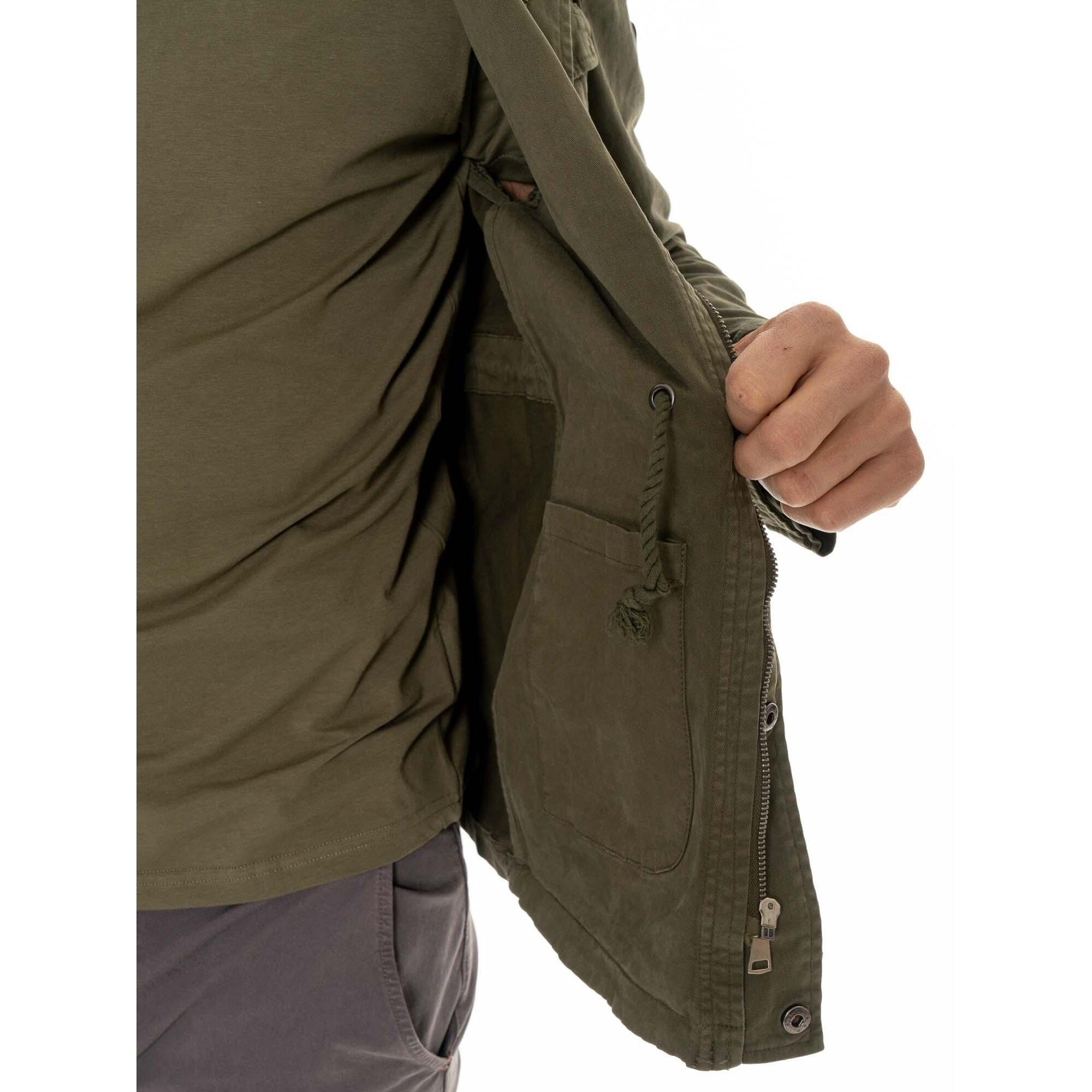Giacca taglio militare da uomo Leone Old Wash