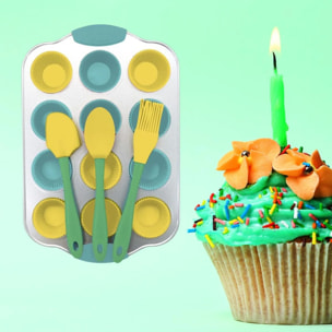 Set pour mini cupcakes 16 pièces Fackelmann Mini Monsters