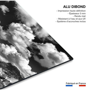 Tableau noir et blanc dolomites Tableau alu Dibond
