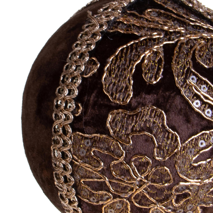Sfera con decoro - Pezzi 3 - MARRONE - Bianchi Dino SpA