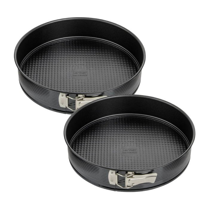 Ensemble de 2 Moules à manqué à charnière Zenker Black Metallic
