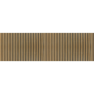 Sticker crédence adhésive - PANNEAU DE BOIS ET NOIR - 60x200cm