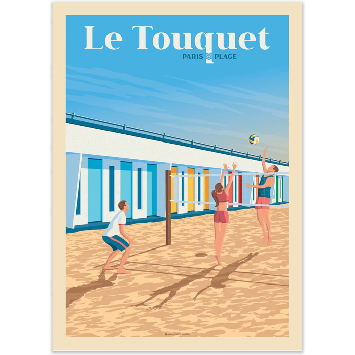 Affiche - Le Touquet - Olahoop Travel Posters