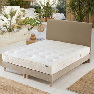 Ensemble matelas Le Latex Naturel + sommier + tête de lit