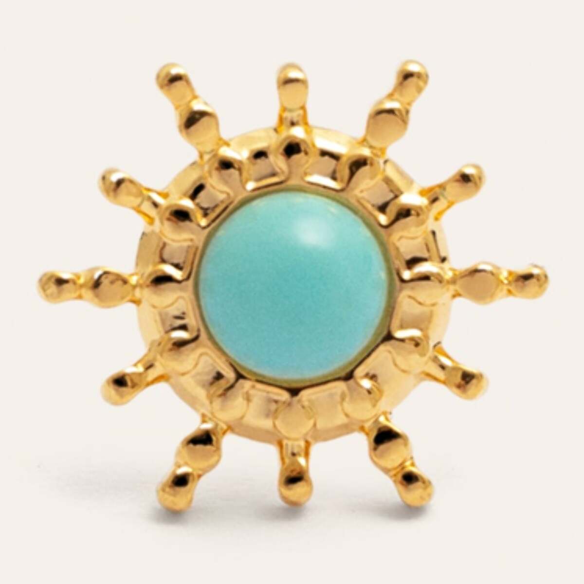 Pendiente Suelto Solea Acero Baño Oro