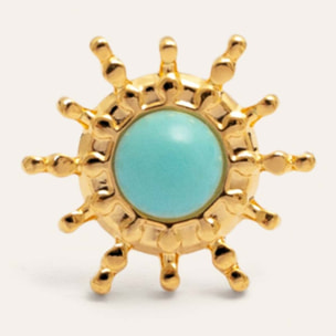 Pendiente Suelto Solea Acero Baño Oro