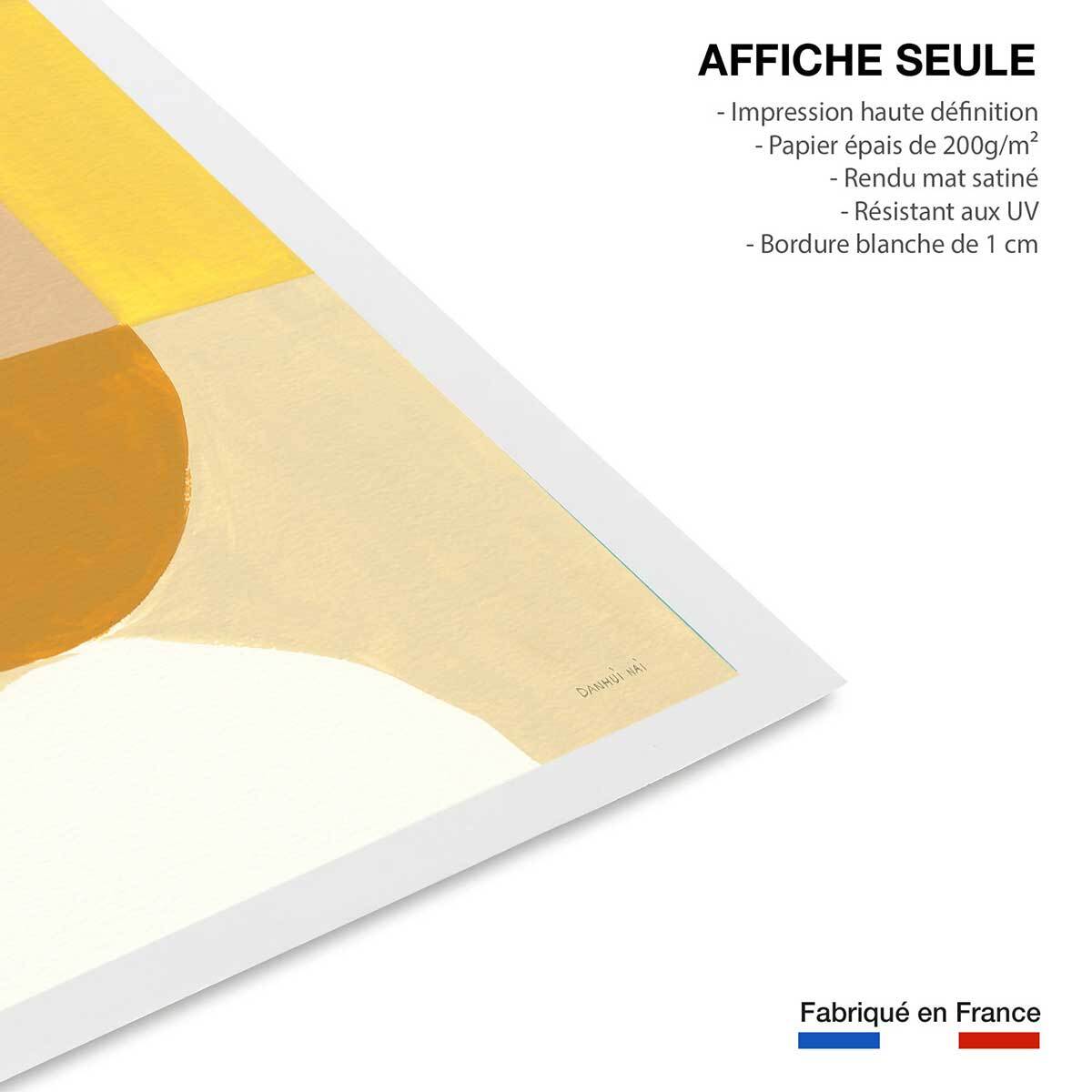Affiche Soleil retro 50's Affiche seule