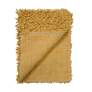 Tapis de salle de bain rectangulaire 40 x 60 cm en coton chenille - SHAGGY