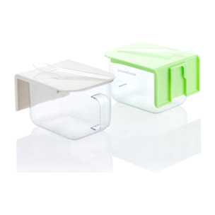 Recipientes de Cocina Adhesivos Extraíbles Handstore InnovaGoods Pack de 2 uds