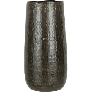 J-Line vase Motifs - céramique - gris foncé - small - 40 cm de hauteur