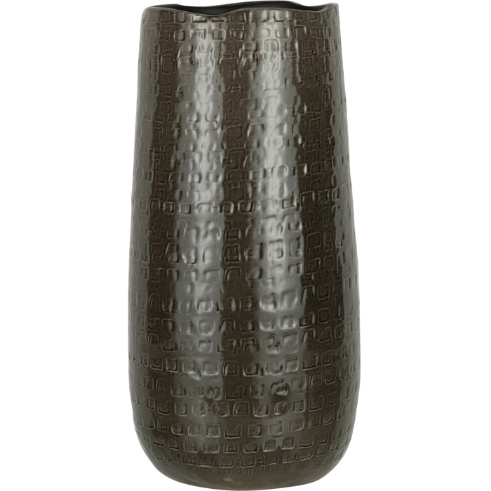 J-Line vase Motifs - céramique - gris foncé - small - 40 cm de hauteur