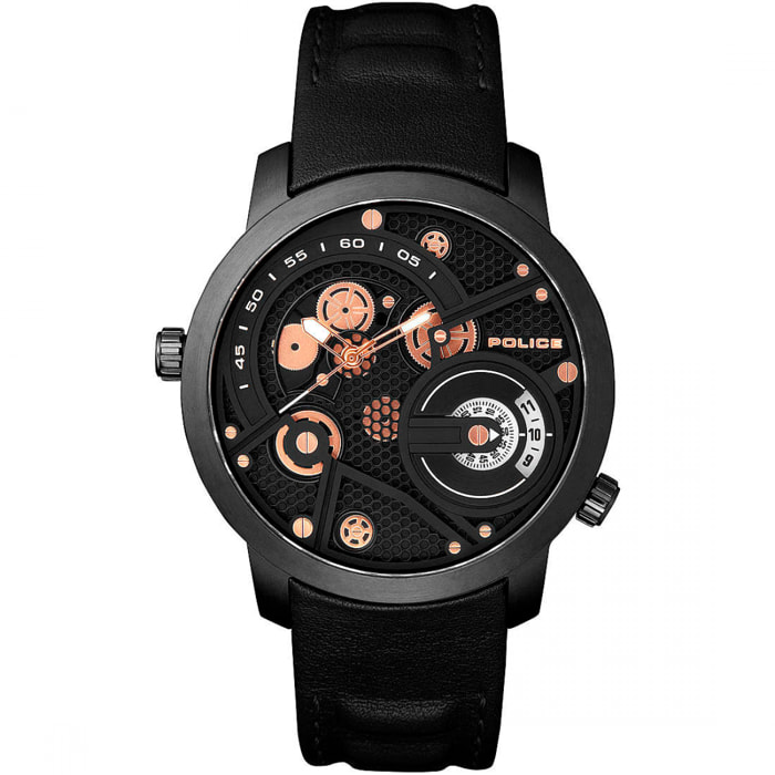 Reloj Police R1453313002 Hombre Analogico Cuarzo con Correa de Cuero