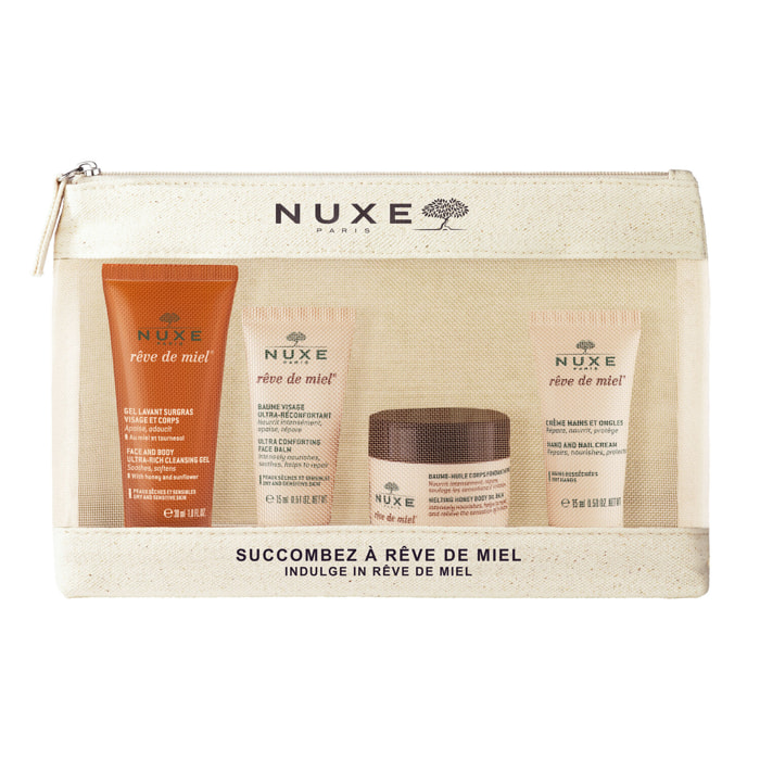 REVE DE MIEL - Trousse de voyage rituel de soins nourrissants