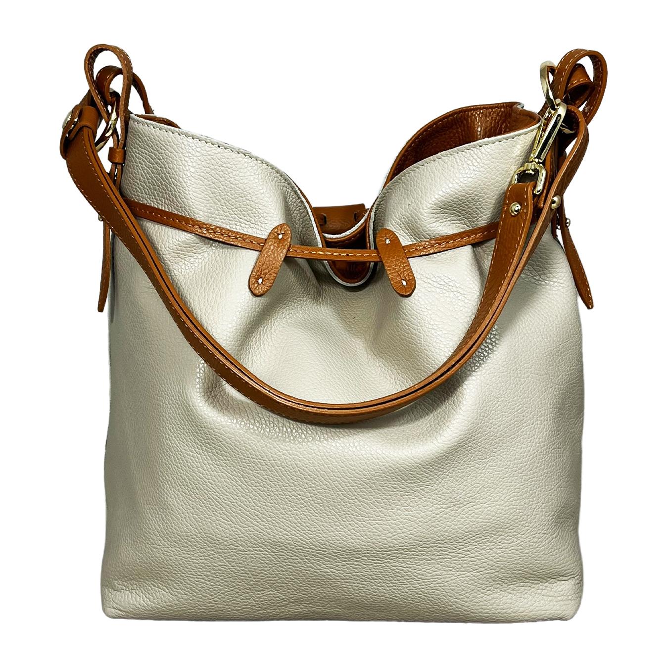 Borsa a spalla Cheval Firenze Fenice Beige/Cuoio