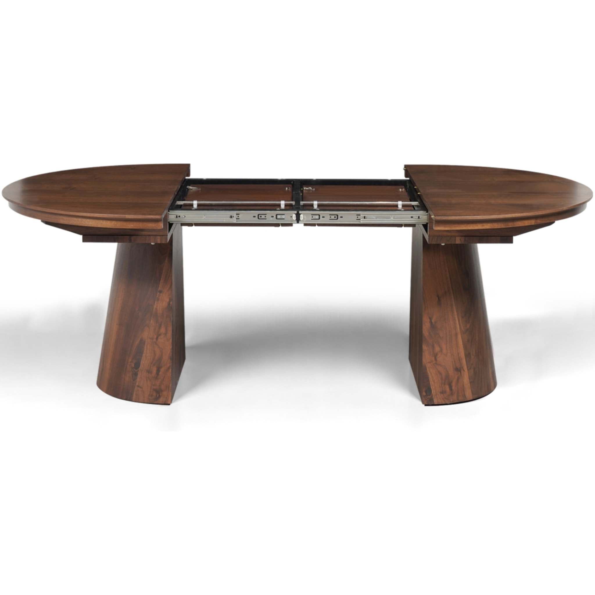 Table à manger extensible Tomasucci GLOMMA, en MDF finition noyer, 150/200/250 × 110 × 76 cm