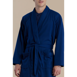 Vestaglia uomo sciallata con fusciacca articolo navy Noidinotte